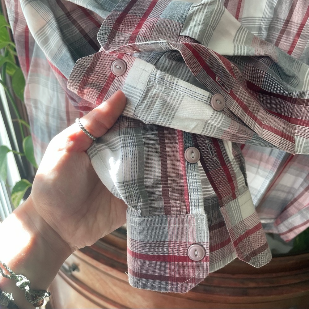 Merrell plaid button down - Picture 6 of 8
